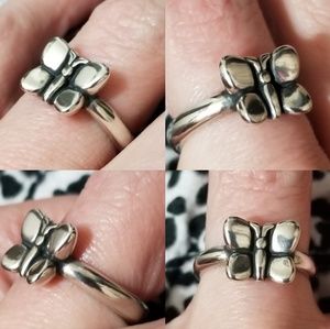 Sz 8 RARE RETIRED James Avery Butterfly Ring